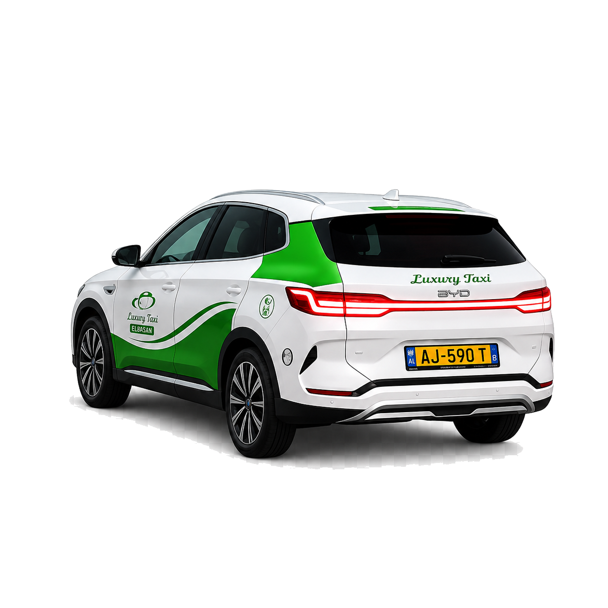 BYD Luxury Taxi Elbasan — pamje nga pas